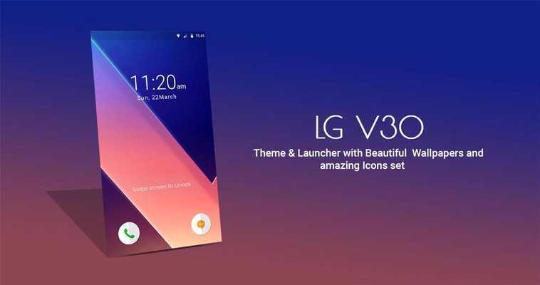 Emulate Android APK Theme for LG V30 Launcher | Live Wallpaper